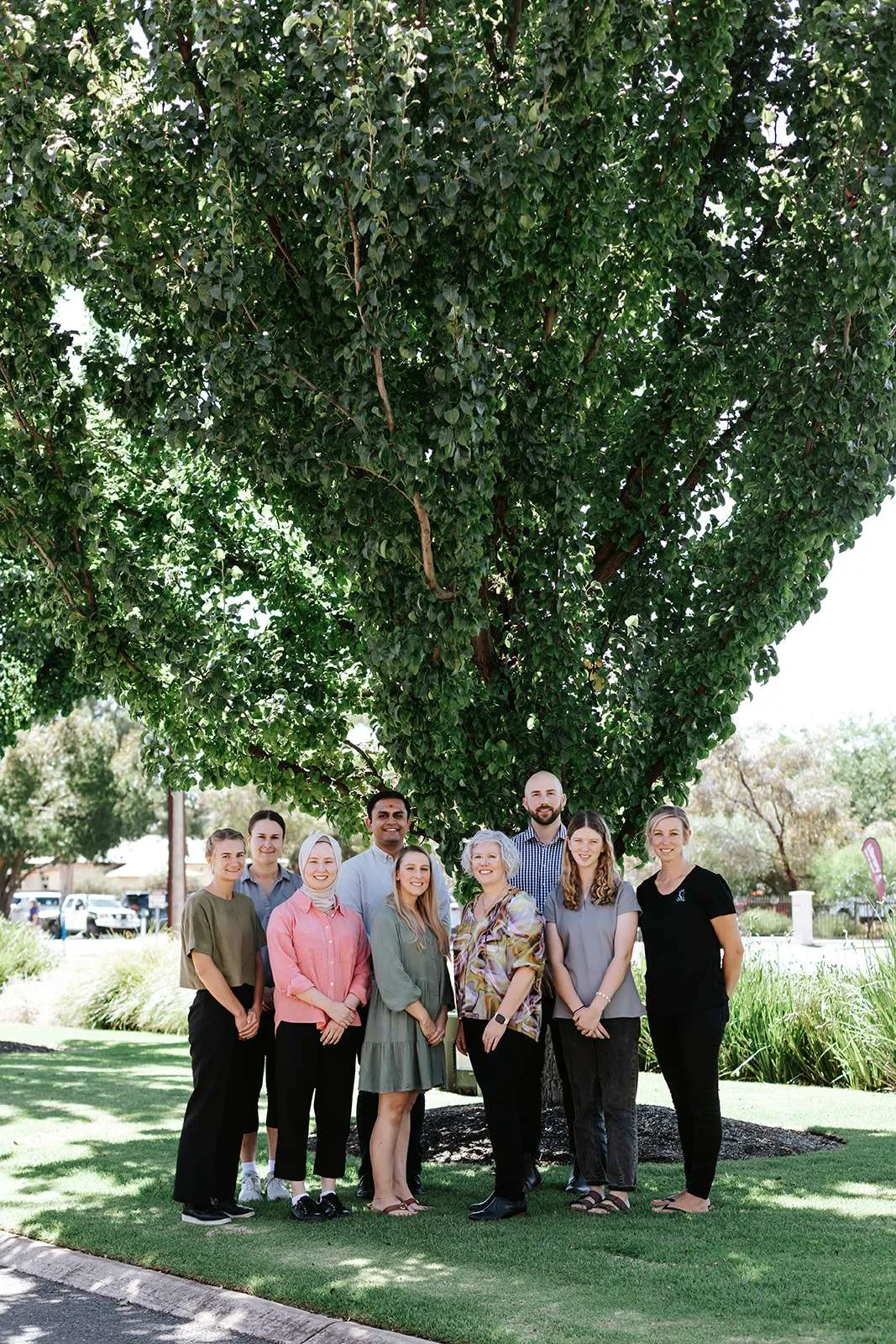 The Footprint Health team outside the clinic
